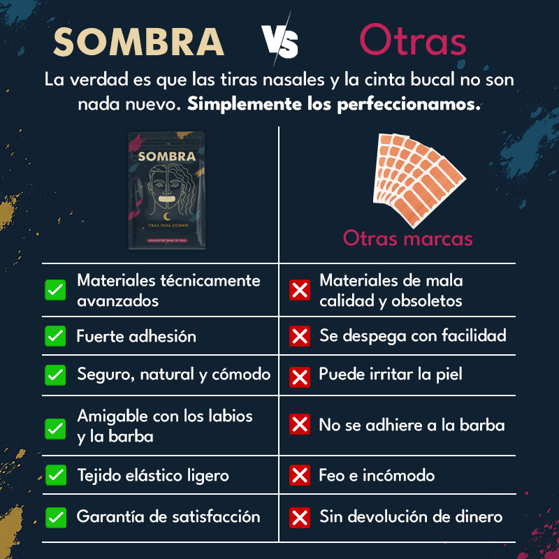 Tiras Para Dormir | Suministro Para 30 Dias | Sombra